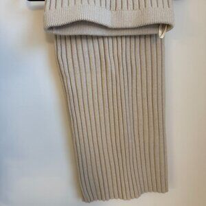 She + Sky Knit Cream Midi Skirt Sz Small